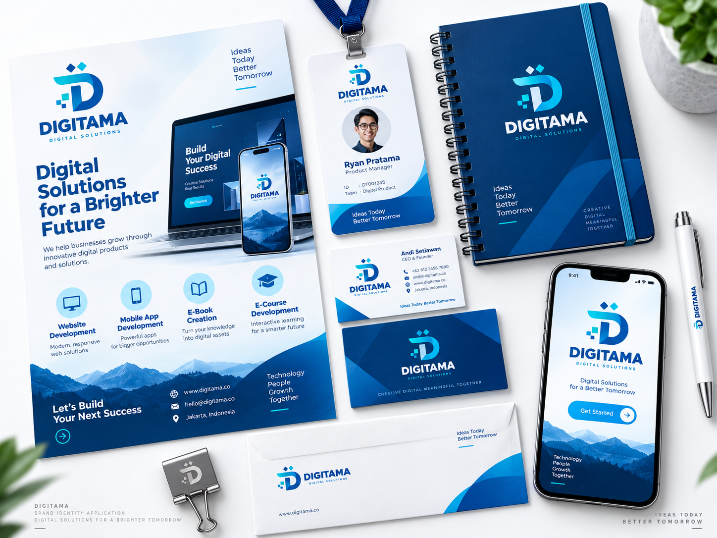 Identitas dan produk digital Digitama
